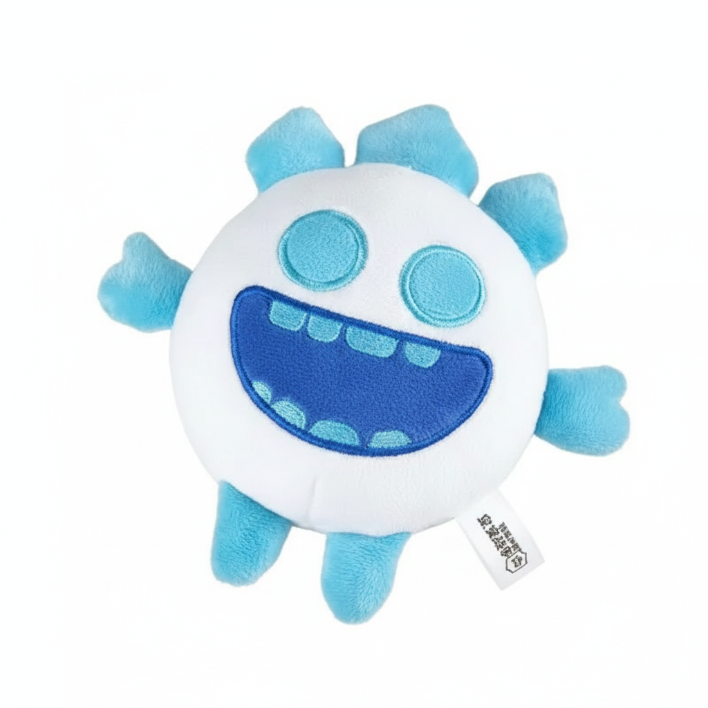 Adorable 10Cm Supercell Plush Toy - Heal Spirit and Ice Spirit from Clash Royale - Perfect for Game Lovers!